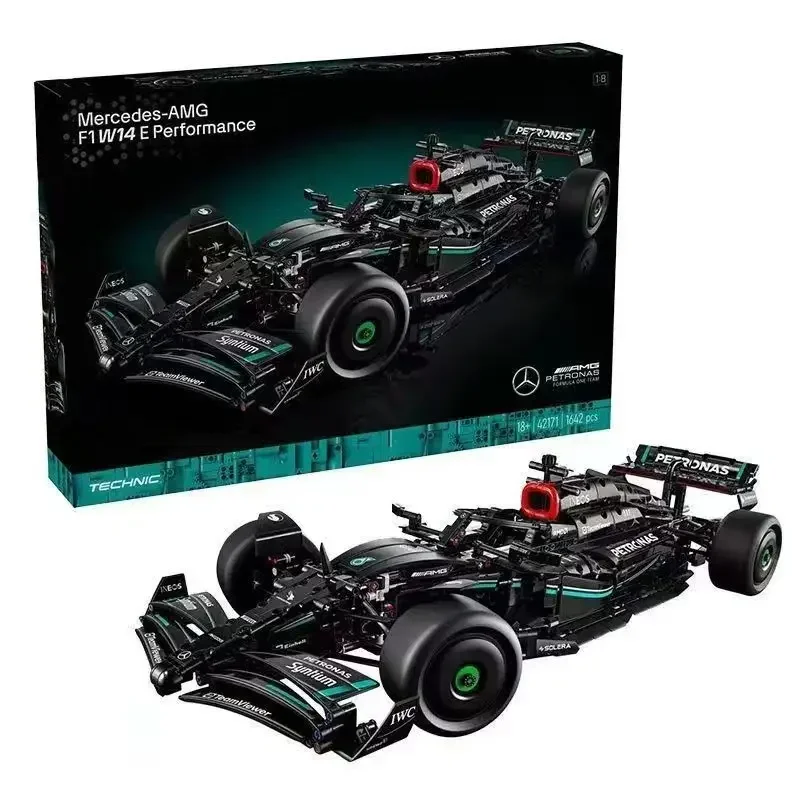 Новинка 2024 42171 г. Mercedes Amg Black Fi конструктор с формулой и характеристиками Сборная