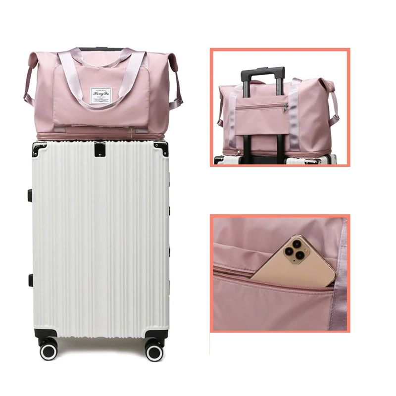 2021 New Travel Bags Waterproof Sports Fitness Yoga Bag Handbag Women Multifunctional Foldable Expansion Storage Outdoor | Спорт и