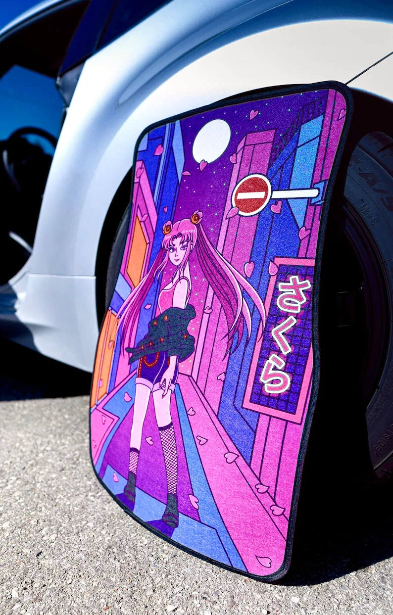 

Sakurako Car Mats/Car Floor Mats/Car Floor Accessory/Unique Car Gift/Universal Car Mat/Car Gifts/Kawaii Mat/Kawaii Car Accessory