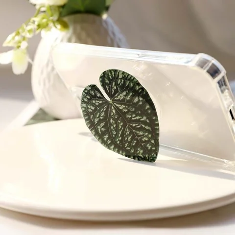 Растительная розетка, складная ручка для телефона, акриловый держатель для телефона Tok Leaf для iPhone, универсальный кронштейн для смартфона Griptok, подставка для пальцев