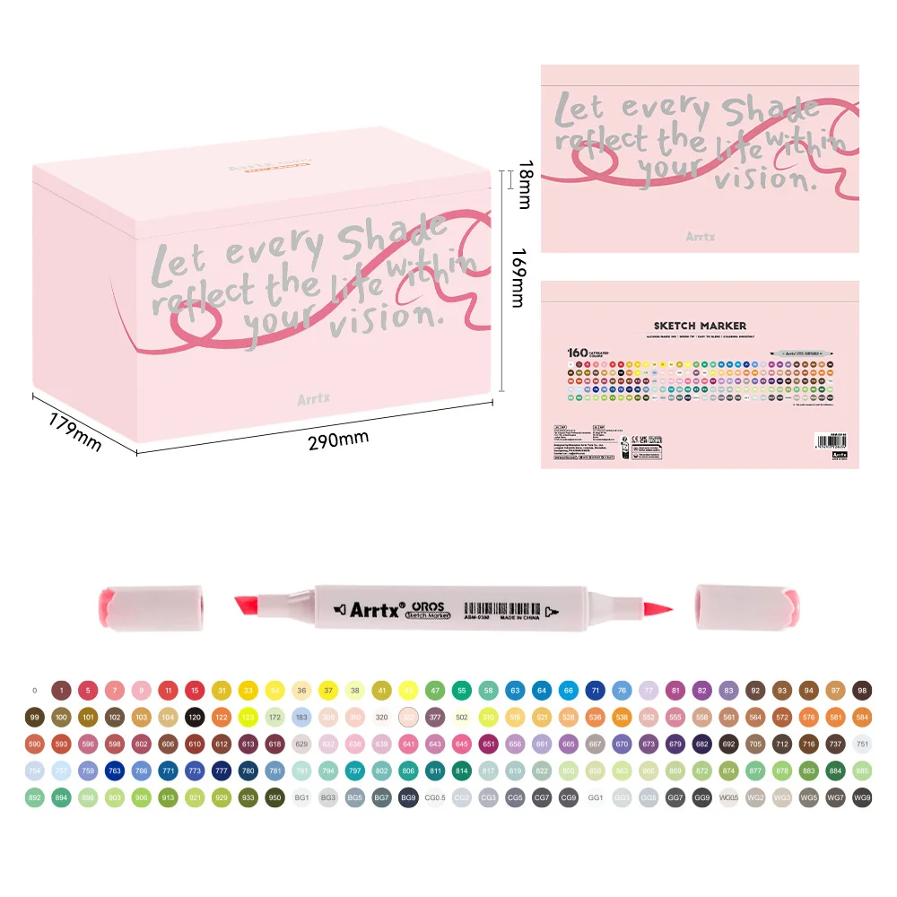 

Маркеры Arrtx OROS 160 цветов