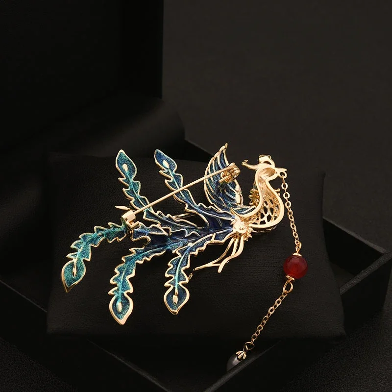 Элегантная Брошь в виде феникса для женщин новинка Китайская национальная мода
