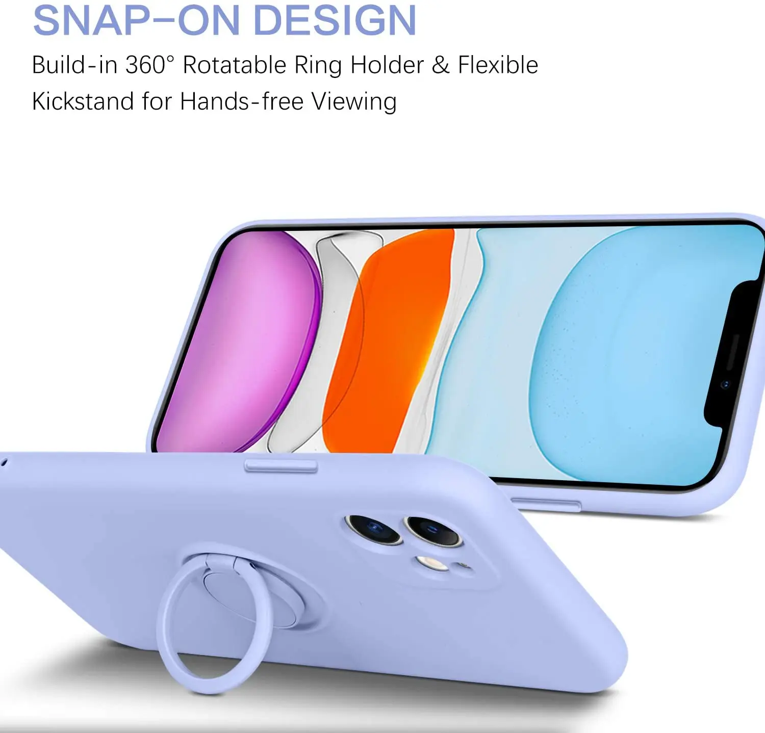 Чехол-накладка из жидкого силикона для iPhone 13 Mini Pro магнитный держатель-подставка