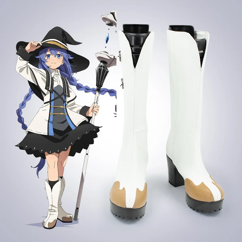 

Mushoku Tensei Jobless Reincarnation Roxy Migurdia Cosplay Shoes Boots Halloween Party Accessories Free Shipping