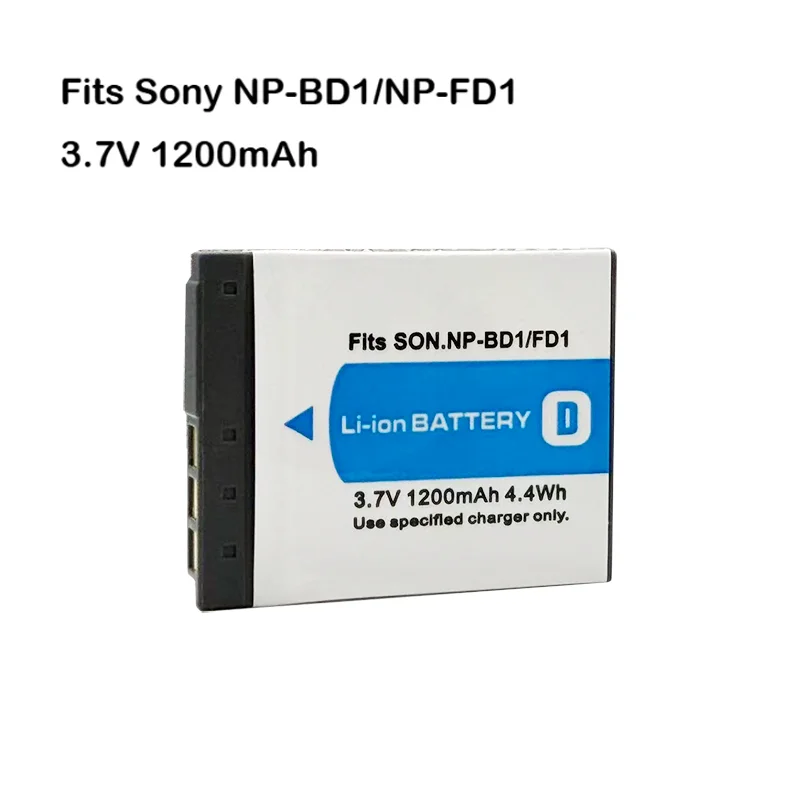 Фото NP-BD1/NP-FD1 1200 мАч 3,7 В аккумуляторная батарея для Sony DSC-T200/S T2/W T2/G T200/B T70/S T70/B аккумулятор для портативной камеры №2