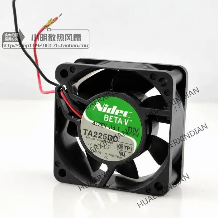 

New TA225DC E34390-16 6025 12V 0.22A 2 Cooling Fan Assembly Kit