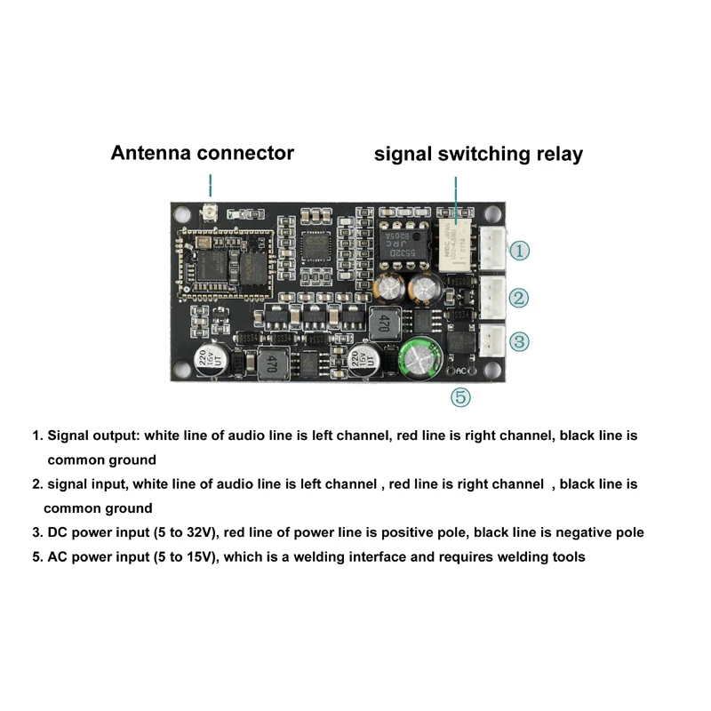 Аудиоприемник DLHiFi QCC5125 ES9038Q2M LDAC 5 1 без потерь HiFi Bluetooth плата декодирования QCC3034