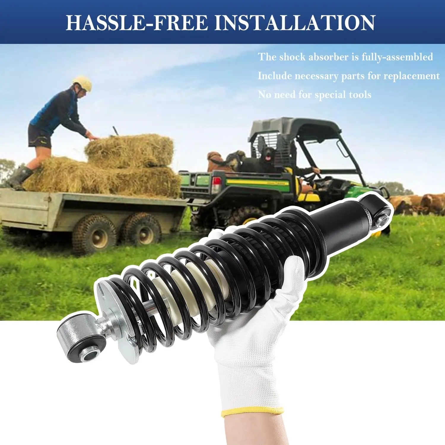 MX 2 шт. задний пружинный амортизатор катушки подходит для John Deere Gator HPX 4x4 Diesel 615E 815E