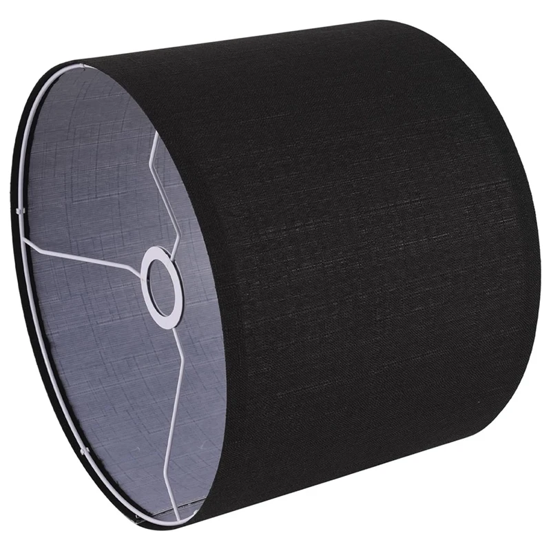 Черный абажур для лампы GTBL барабана 13 дюймов сверху снизу 10 высотой сменный