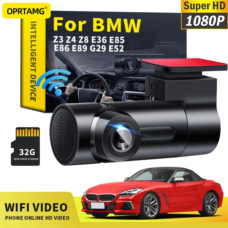 Автомобильный видеорегистратор MSC 1080P HD камера WiFi для BMW Z3 Z4 Z8 E36 E85 E86 E89 G29 E52 2001-2021 2020
