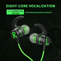 wire earphone gaming sport earphones with hd mic hifi deep bass noise reduction in ear headphones fone gamer auriculares 2022