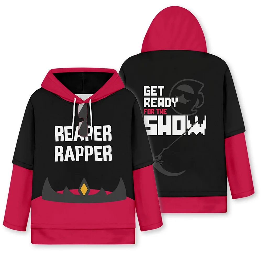 

Hololive Vtuber Mori Calliope Cosplay Hoodie 3D Printed Hooded Sweatshirt Men Women Casual Streetwear Zip Up Jacket Coat
