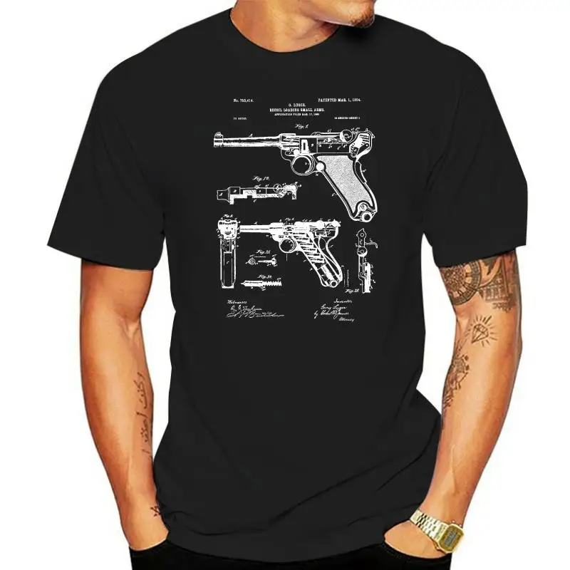 

Крутая рубашка с пистолетом Luger WW2 2022, рубашка WW2, винтажная рубашка с пистолетом для энтузиастов, военный подарок