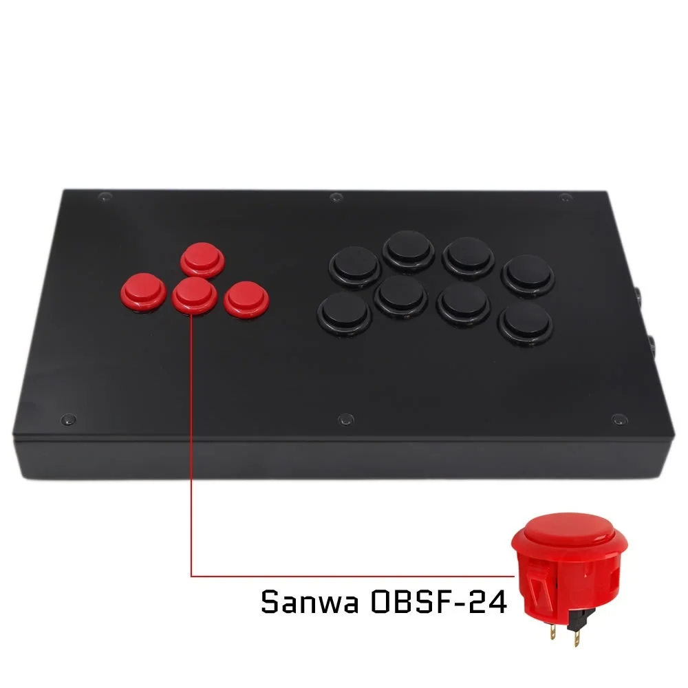 

RAC-J800BB All Buttons Arcade Joystick Fight Stick For PS4/PS3/PC Sanwa OBSF-24 30
