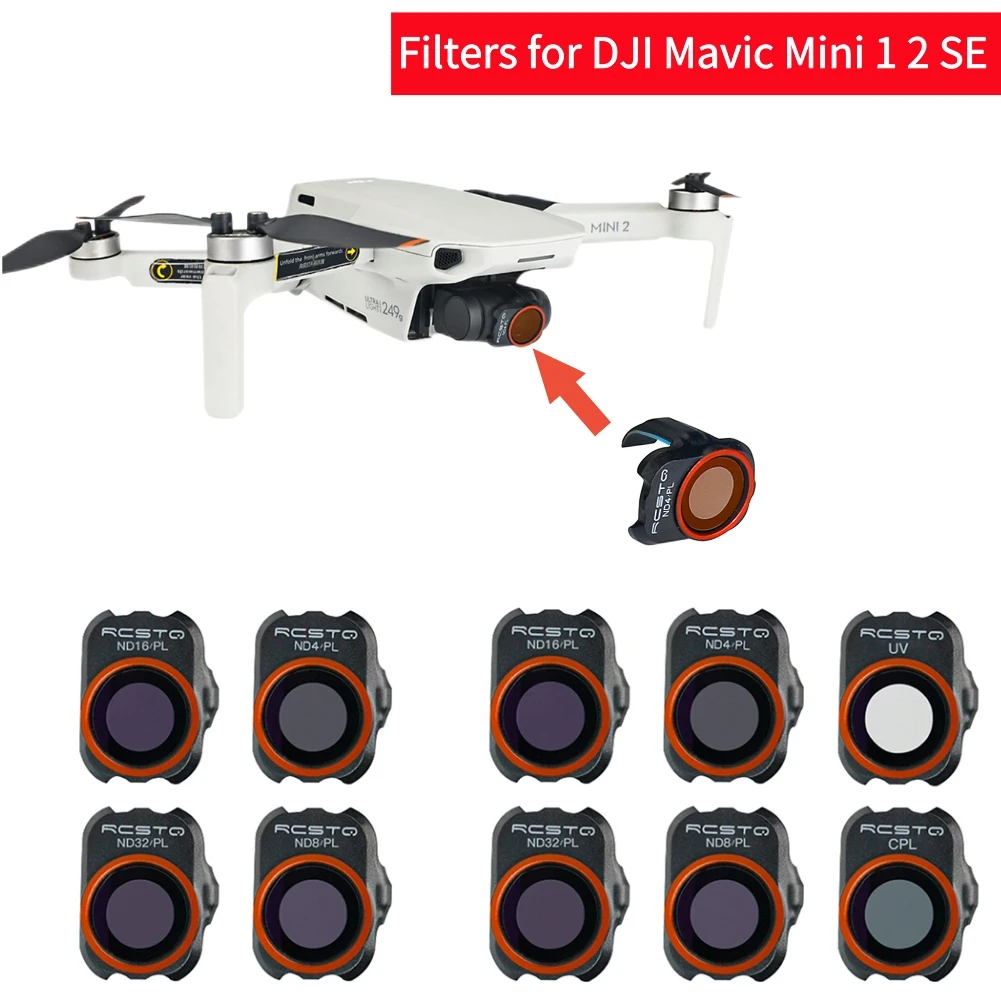 1/4/6 шт. аксессуары для DJI Mavic Mini 1 2 SE UV/CPL/ND/PL |