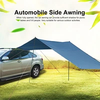 hot car shelter shade camping side car roof top tent awning waterproof uv portable camping tent automobile rooftop rain canopy