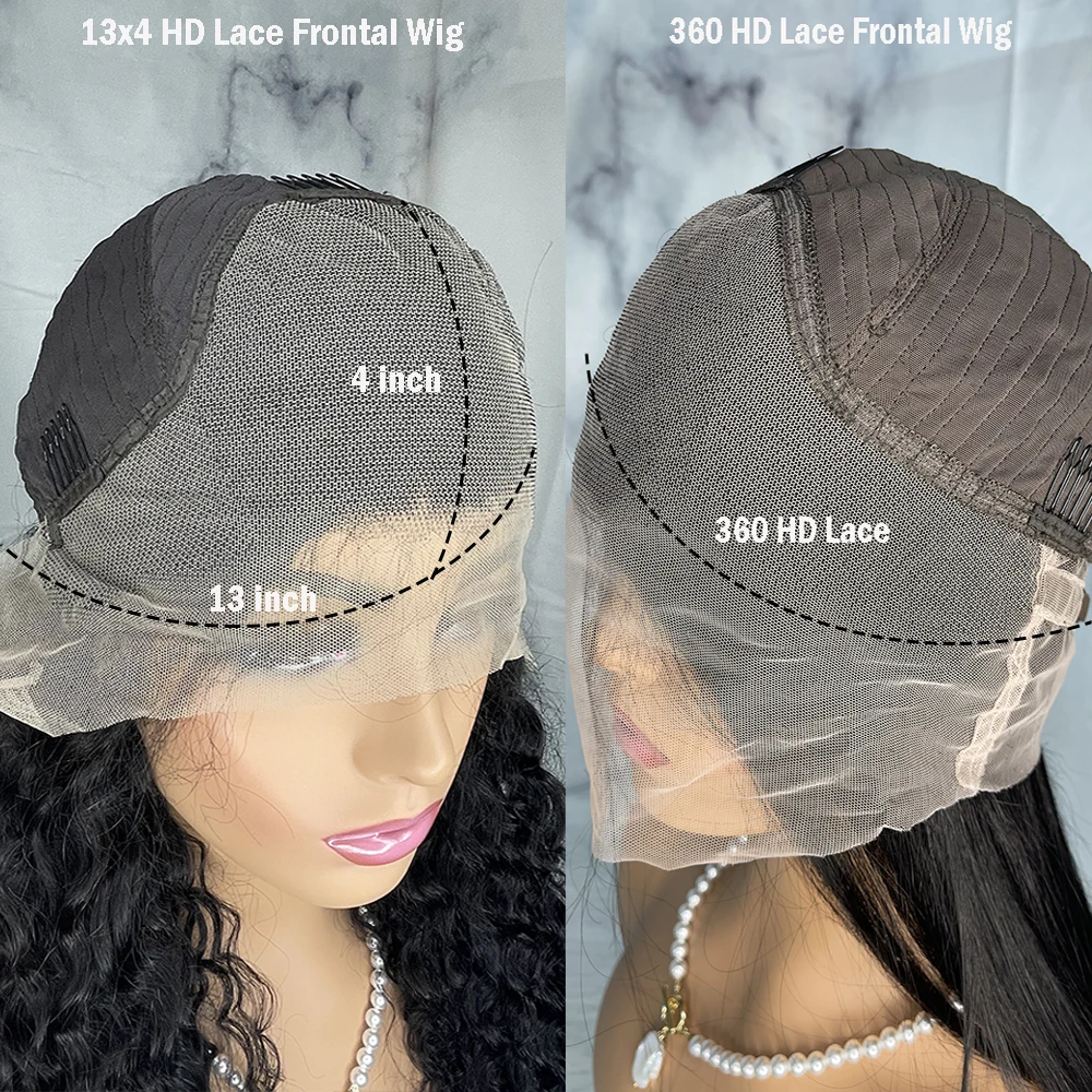 360 передний женский парик на сетке фронтальные парики с глубокой волной для