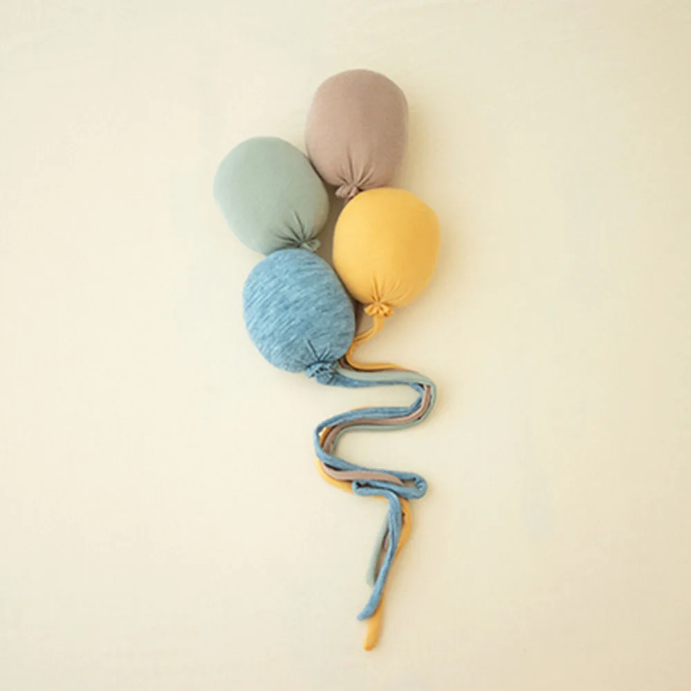 4Pcs Newborn Photography Props Colorful Balloons Creative Set Cute Baby Photo Studio Shooting Accessories Fotografia Background