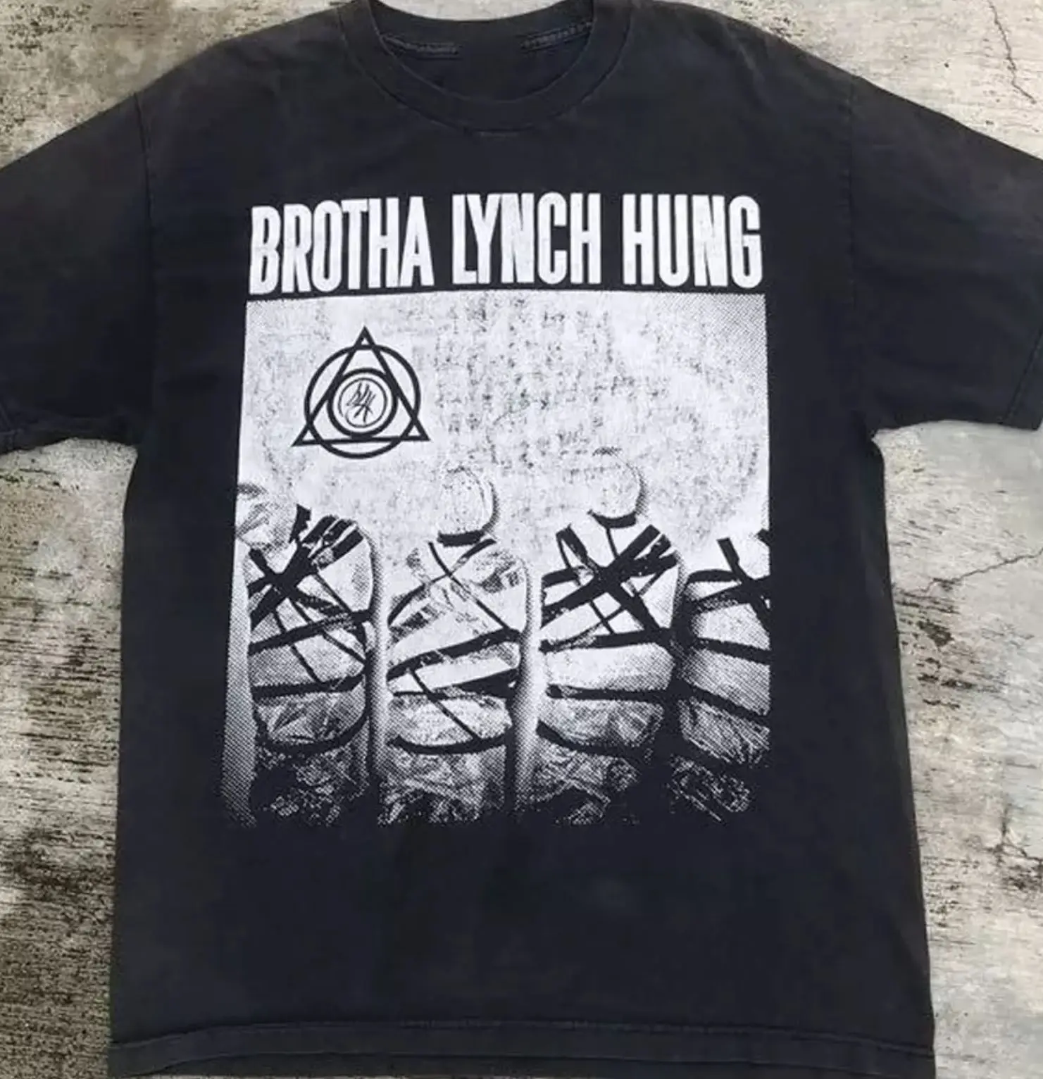 Черная футболка унисекс Brotha Lynch Hung rapper все размеры от S до 345Xl