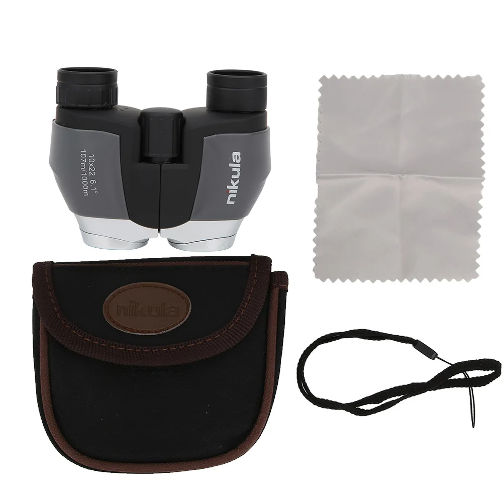 

10X22 Binocular Outdoor Camping Patrol Sightseeing Telescope High Definition Sharpness