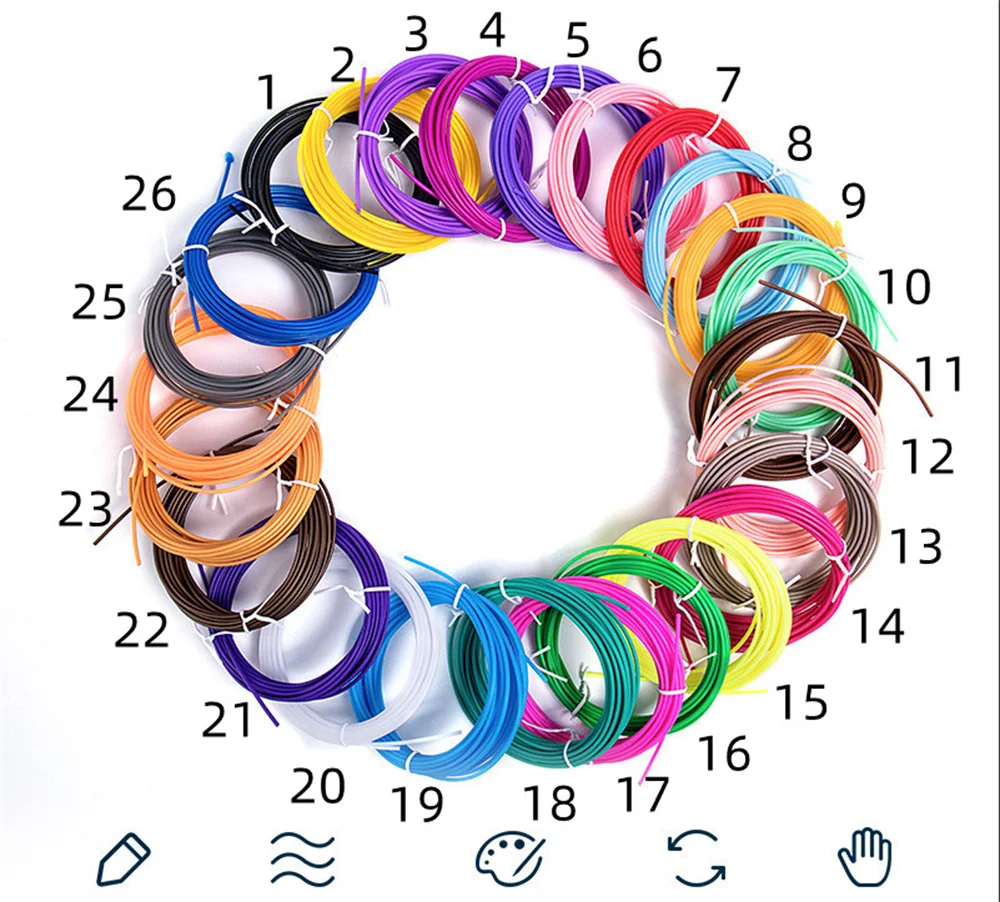 Лидер продаж 500 шт./лот офисные школьные принадлежности 1 75 мм пла 3D принтер ручка