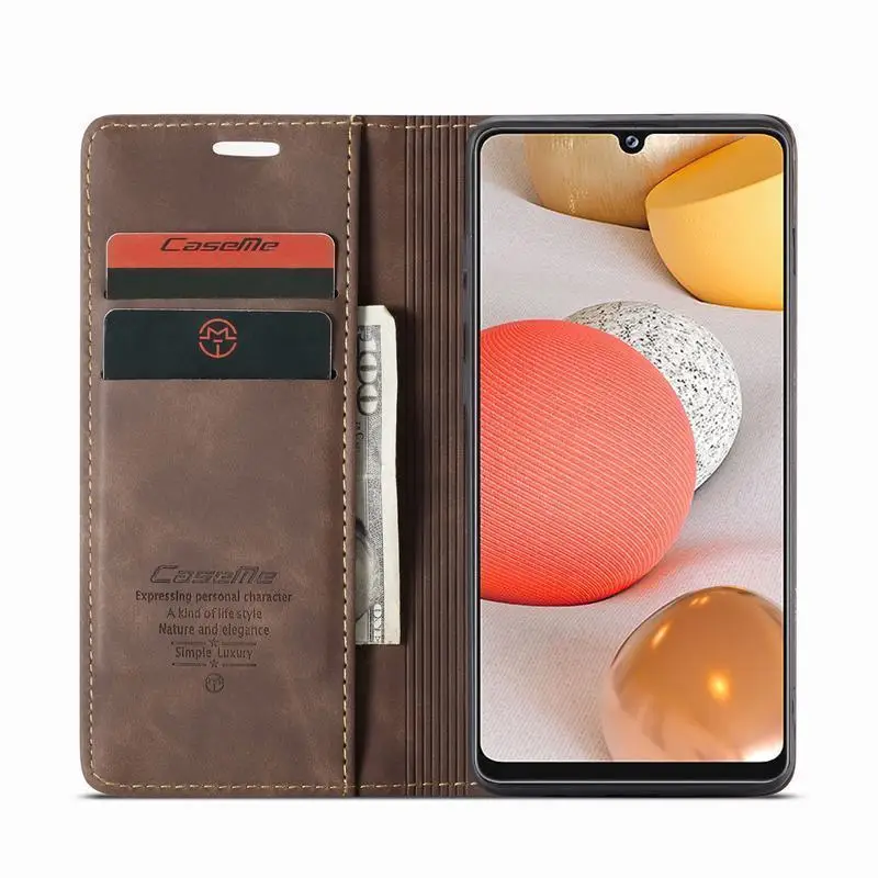 Кожаный чехол-бумажник для Samsung Galaxy A22 A32 A42 A52 A72 A13 A23 A33 A53 A73 силиконовый флип-чехол