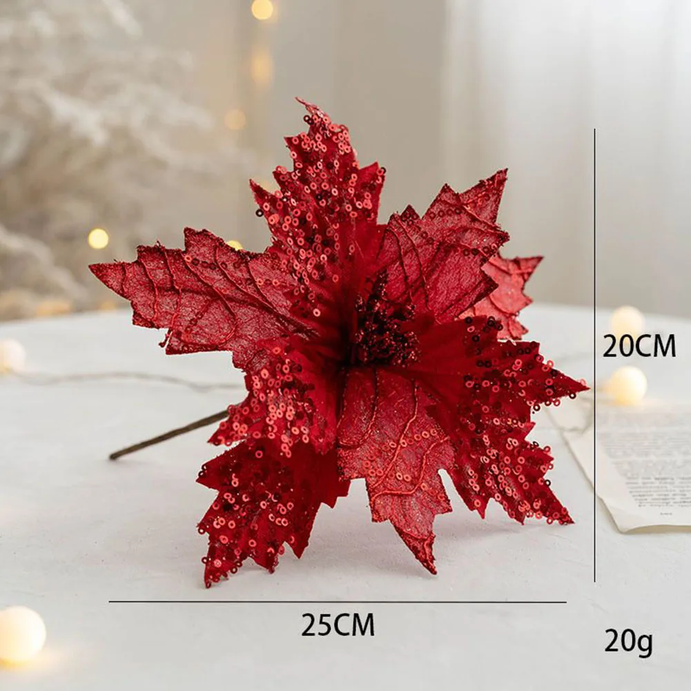 

Bling Flowers Brand New Durable Christmas Flower 25*20cm Bling Flowers Brand New Durable High Quality Party Wedding