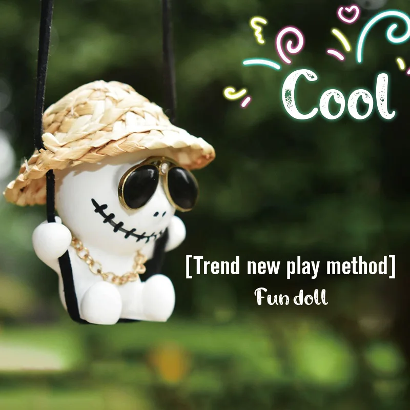 

Автомобильный аксессуар в виде черепа, подвеска в виде качели в виде черепа для автомобиля, подвески для зеркала заднего вида, украшения для...