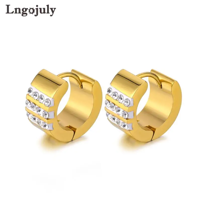 

Женские серьги из титановой стали, с фианитом