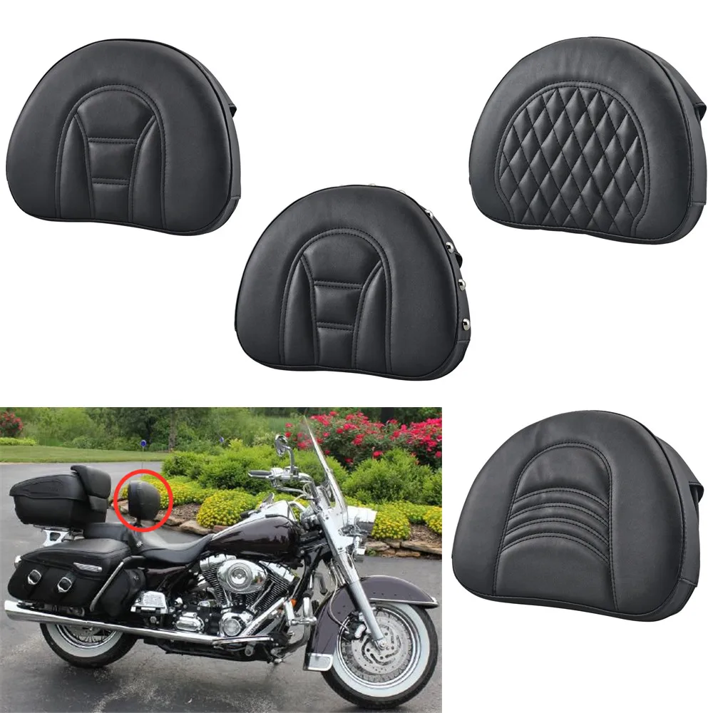 

Motorcycle Driver Rider Backrest Cushion Pad For Harley Davidson Road King Fatboy Heritage Softail Road Electra Glide 2007-2017