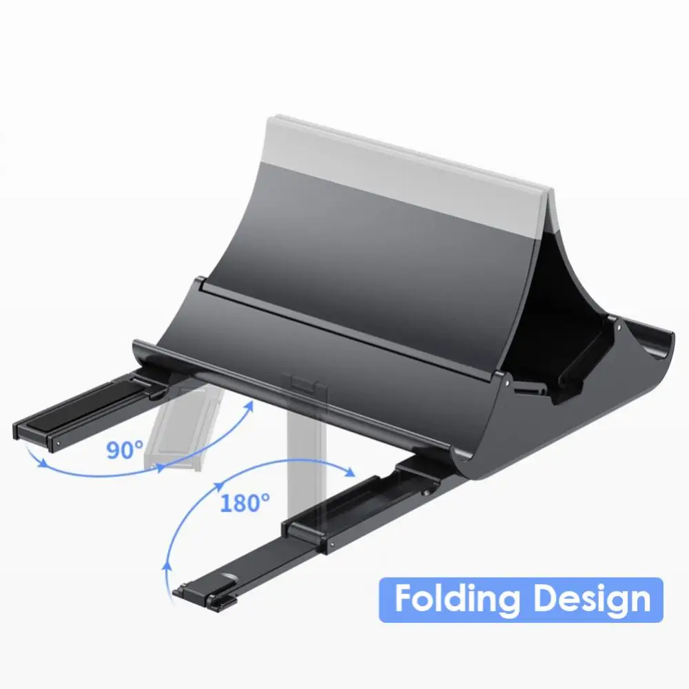 

Portable Notebook Stand Dissipate Heat Tablet Stand Multi-function Adjustable Folding Base Bracket Space Saving For Ipad Pc Abs