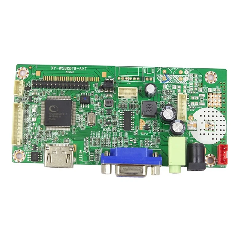 

1 Piece HDMI-Compatible +VGA Driver Board JRY-W58CDT9-AV2 HD LCD Driver Board For Laptop Monitor Driver Board