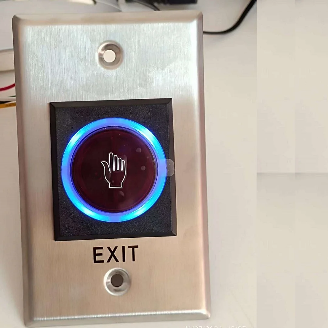 Кнопка выхода с инфракрасным датчиком бесконтактный открытый электронный замок