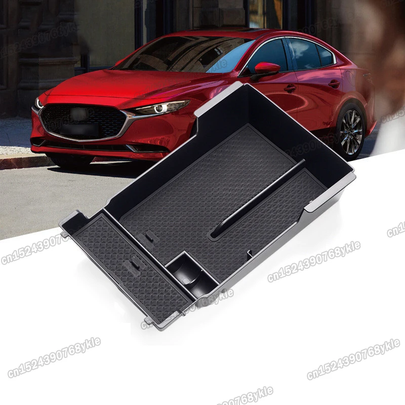 Car Center Armrest Plate Storage Box for For Mazda 3 Axela 2019 2020 2021 2022 2023 Bp Accessories mazda3 sport case organizer