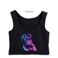 anime manga japan otakus kawaii anime girl crop top womens cool comfortable customize tank top