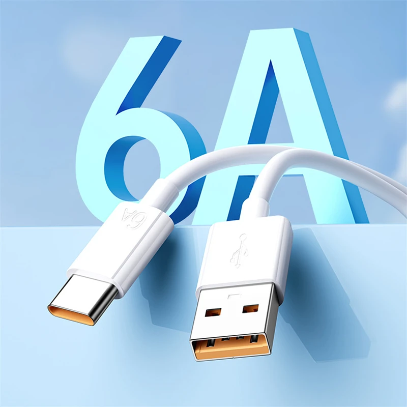 Фото Супербыстрое USB-зарядное устройство США 6А 66 Вт для Huawei Mate 40 50 P50 P60 Nova 12 Honor 90 100 X8b Magic 5 Lite 6 Pro Кабель для зарядки типа C №3