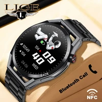 lige nfc smart watch 2022 full touch smart watches heart rate sports fitness tracker bluetooth call smartwatch for android ios