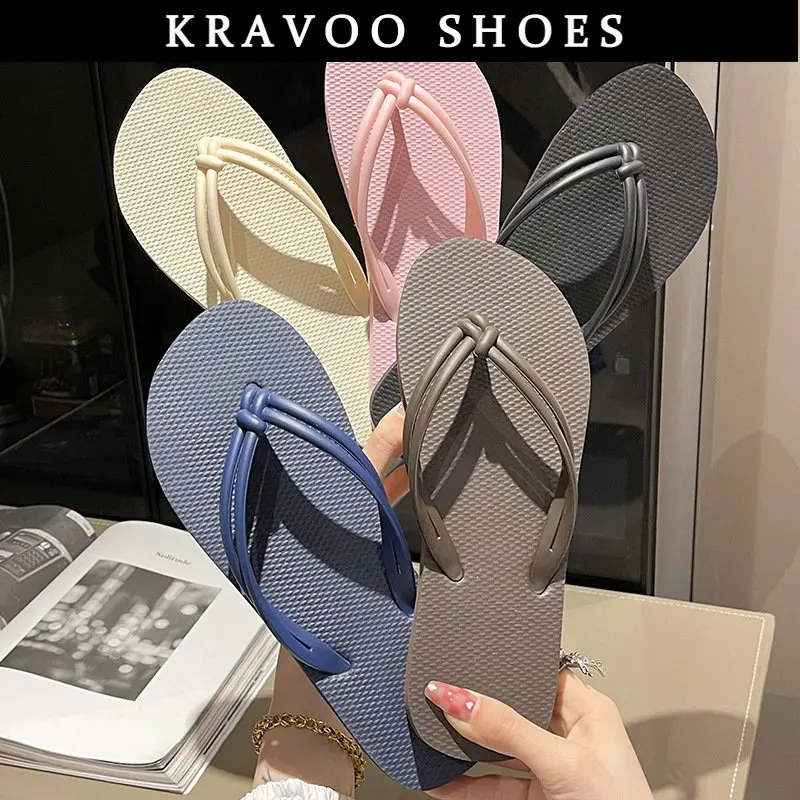 

KRAVOO Women Shoes High Quality Flip Flops Women Slippers Casual Sandals Concise Female Slipper Outdoor Beach Slides Summer 2023