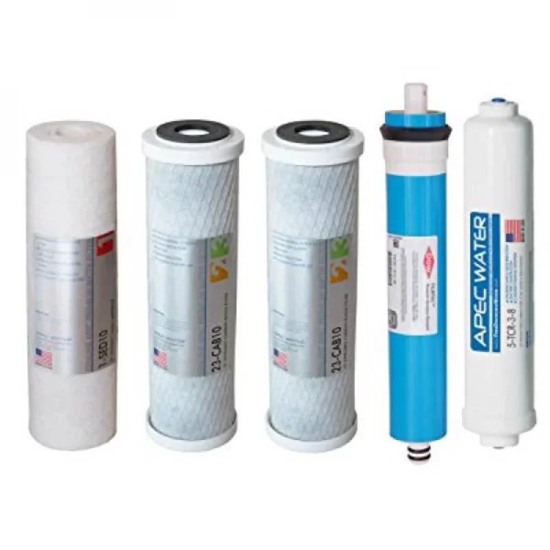 

Complete Replacement Filter Set For ULTIMATE RO-Hi model or RO-90 & RO-PERM model with 3/8"D Tubing Quick Dispense