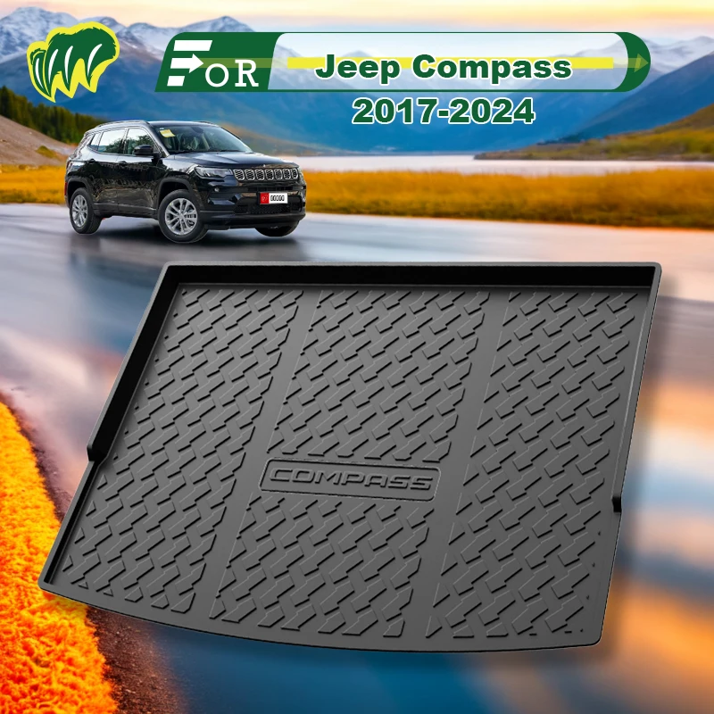 Коврик для багажника автомобиля Jeep Compass 2017-2024 из термопластичного эластомера
