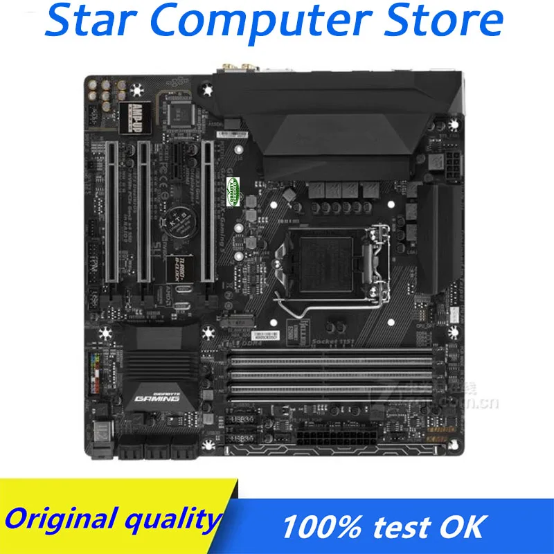 Материнская плата Gigabyte M-ATX 5 GA-Z270MX-Gaming LGA 1151 б/у материнская SATA3 M.2 SSD для настольного