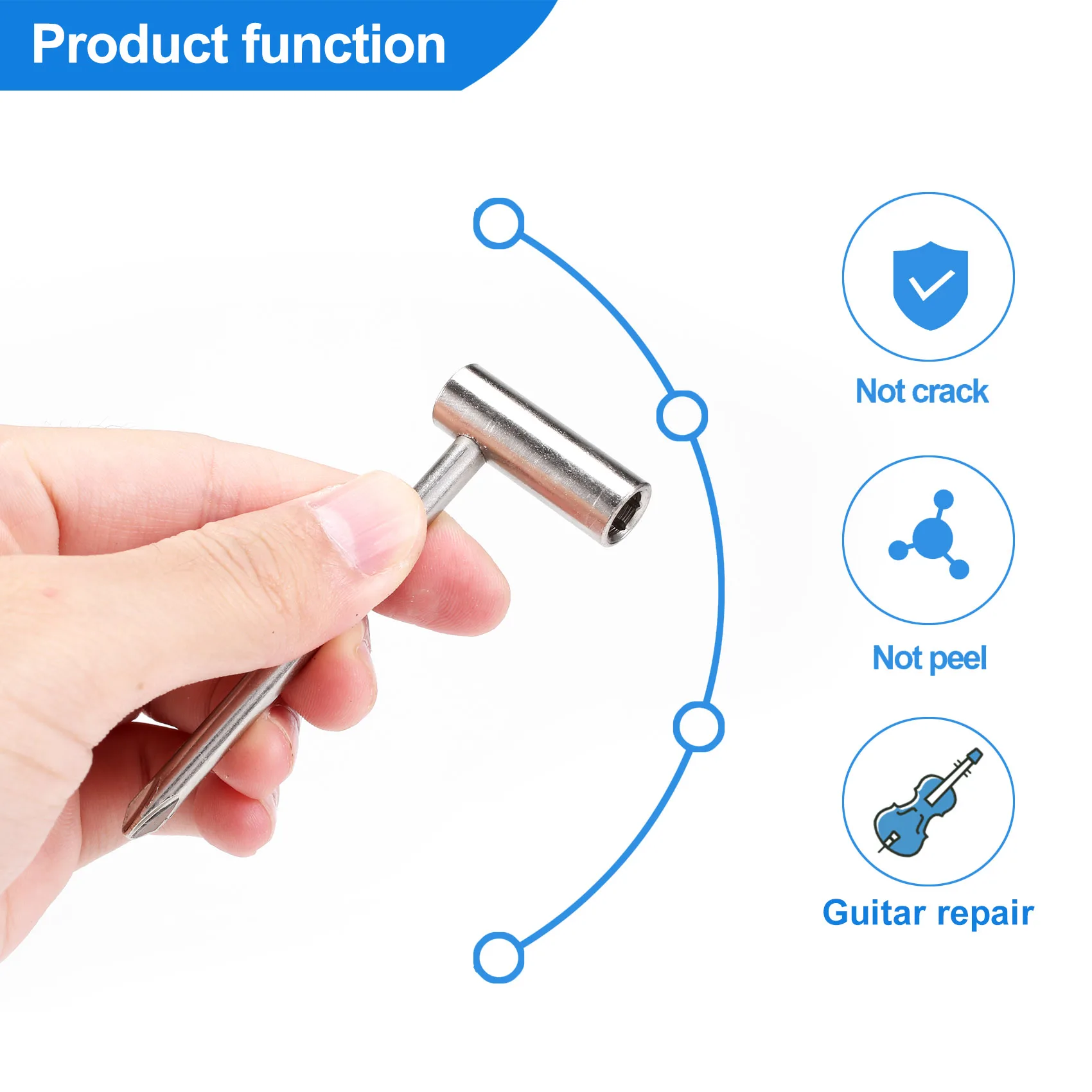Цельный ключ для гитары Taylor стальная крестовая отвертка 6 35 мм 1/4 дюйма аксессуары