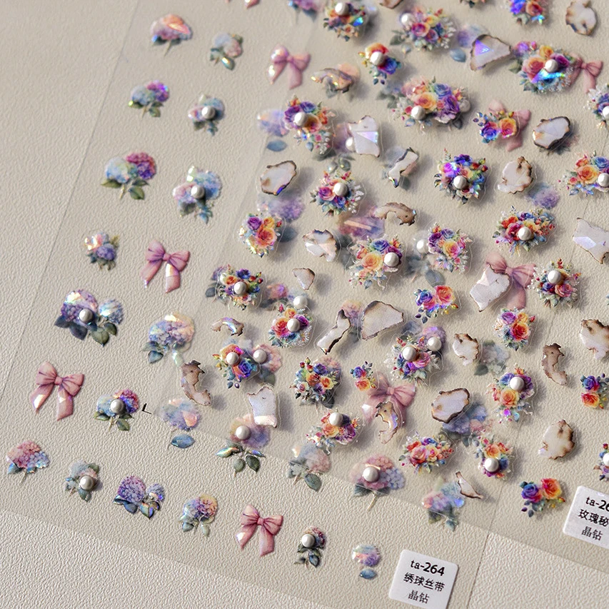 Самоклеящаяся лента-бант для дизайна ногтей