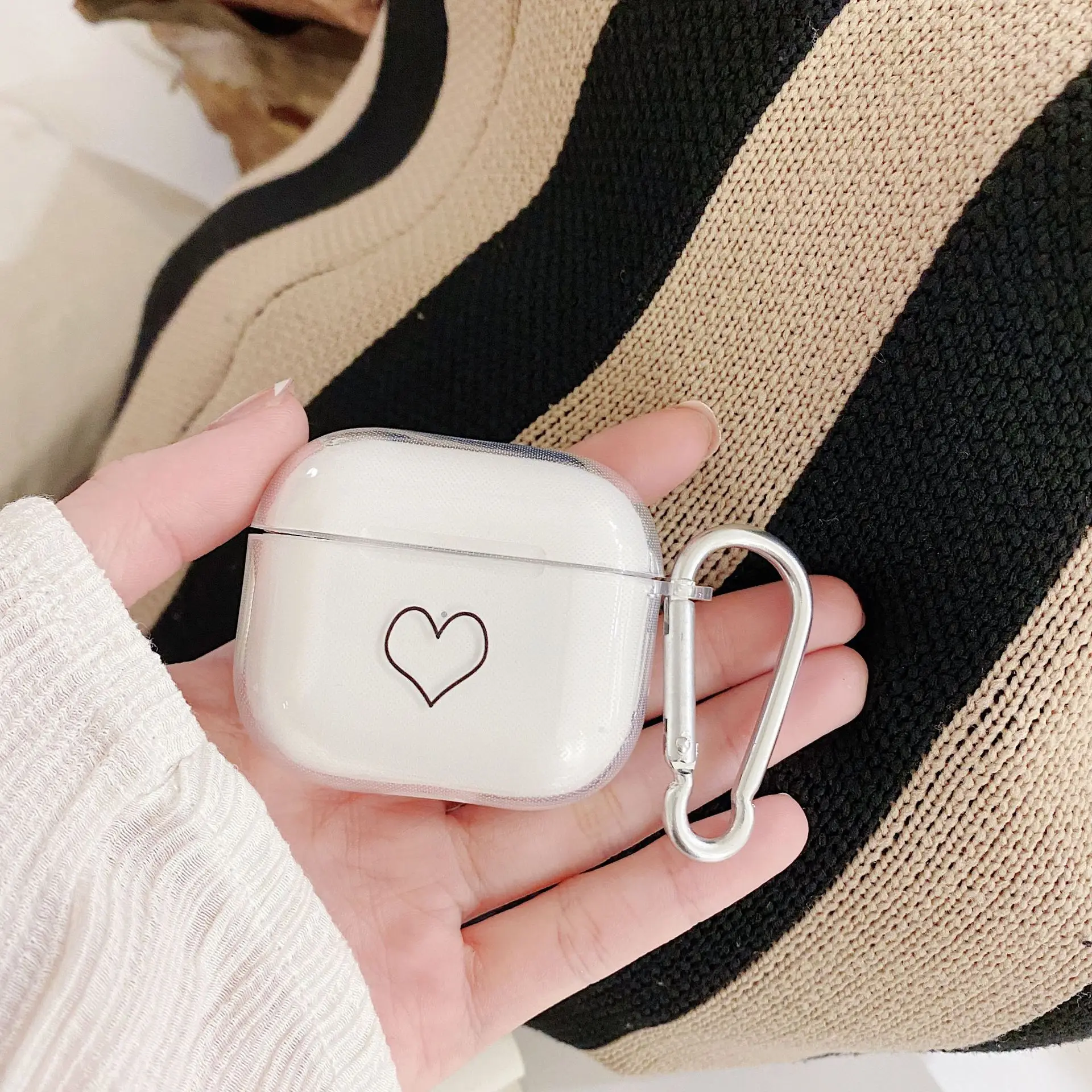 Прозрачный силиконовый чехол для Airpods 3 2 1 Pro