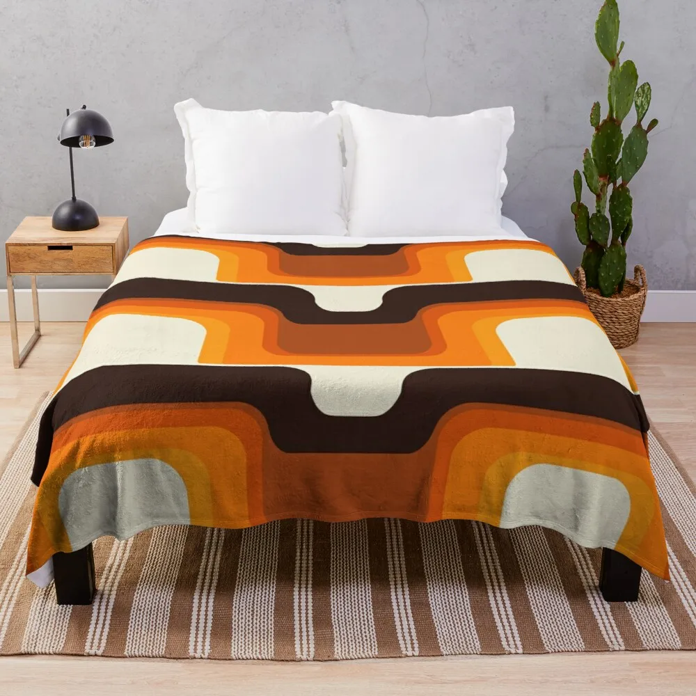 

Оранжевое плюшевое одеяло среднего века в современном стиле 1920-х годов