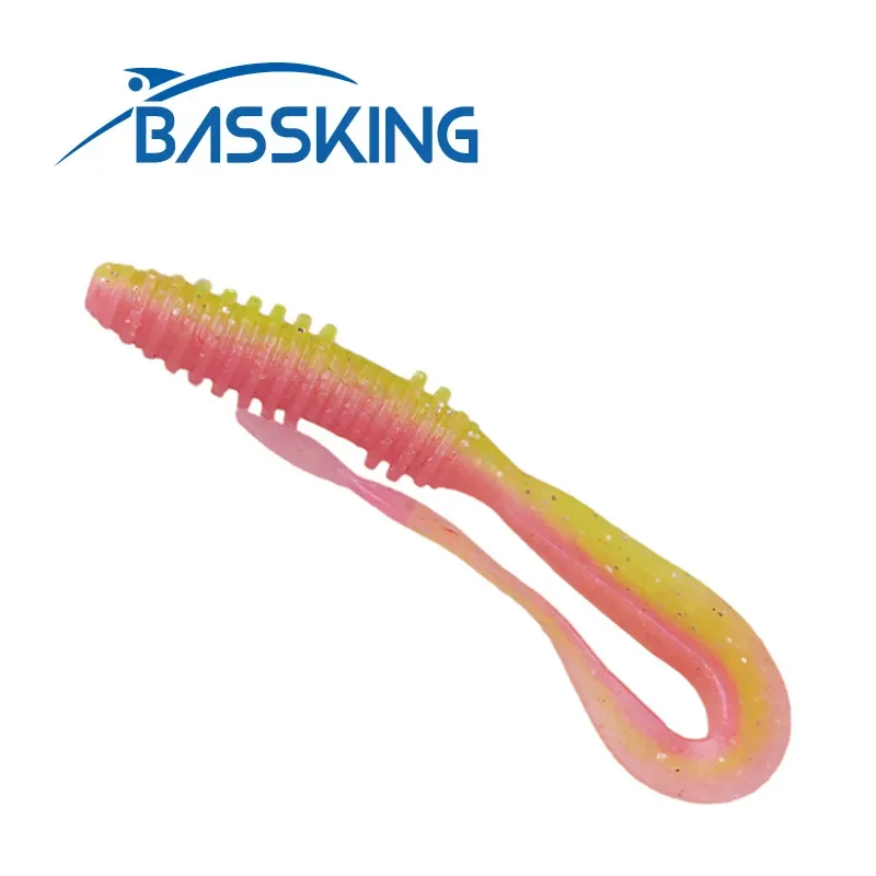 BASSKING 60 мм 1 2 г 10 шт. искусственная Мягкая приманка для рыбной ловли искусственный