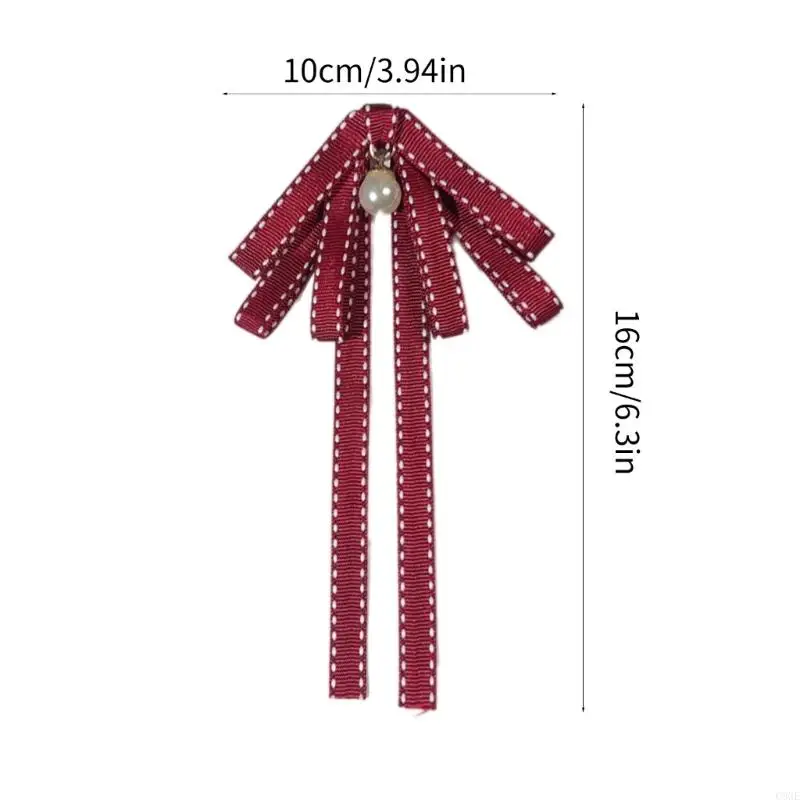 C9GE RETRO SILK RIBBON BOWS BROHCHED BROHCH PINC