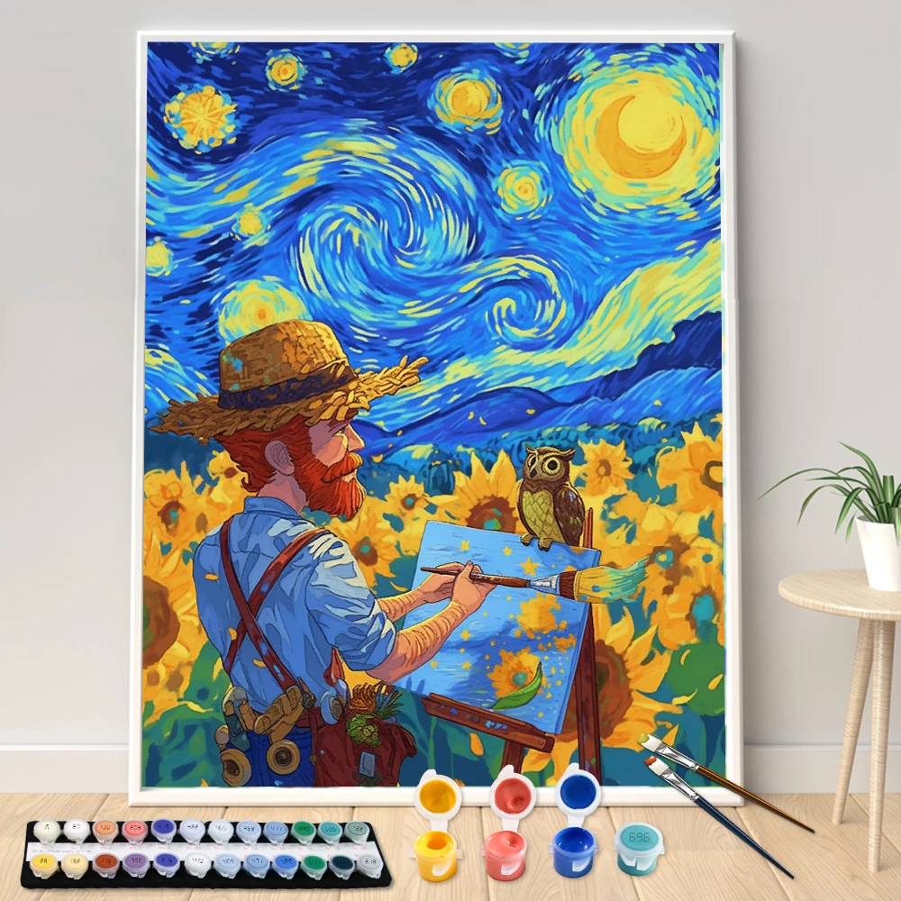 Набор для рисования по номерам Реалистичная цифровая живопись ручная работа