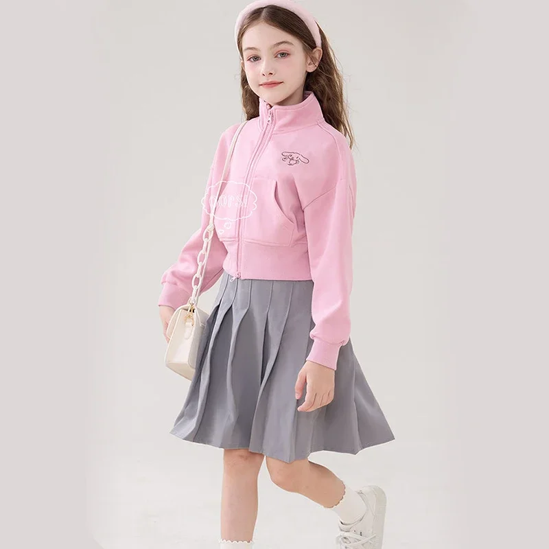 Одежда Sanrio для девочек костюм с длинными рукавами Cinnamoroll новый осенний свитшот