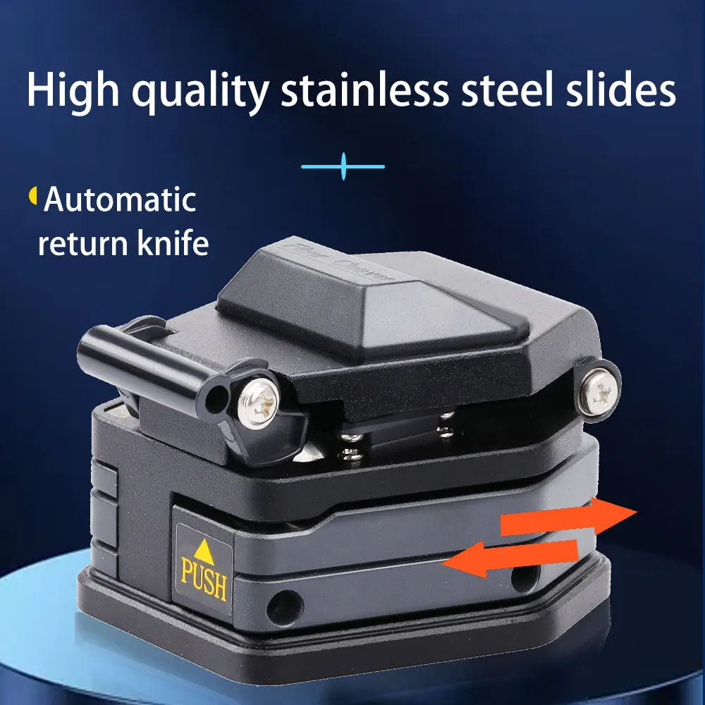Skylynn High Quality 16 Surface Blade FTTH Optical Fiber Cleaver, 36000 Times Blade Life Fiber Cutter Fiber Knife Tools